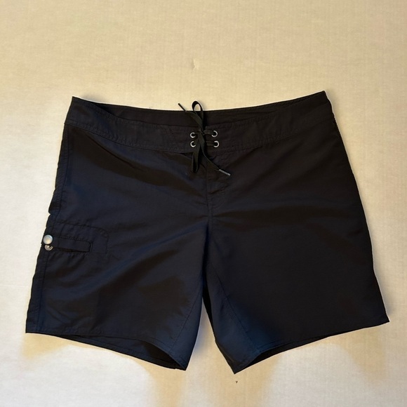 Eddie Bauer women’s swim Board shorts with button & lace up closure Sz-10. J17 - Picture 3 of 11
